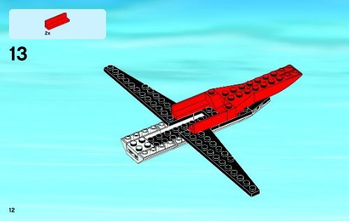 Lego Stunt Plane - 60019 (2013) - Helicopter and Limousine BI 3004/48 - 60019 V29 2/2