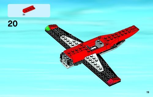 Lego Stunt Plane - 60019 (2013) - Helicopter and Limousine BI 3004/48 - 60019 V29 2/2