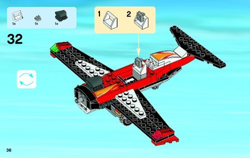 Lego Stunt Plane - 60019 (2013) - Helicopter and Limousine BI 3004/48 - 60019 V29 2/2