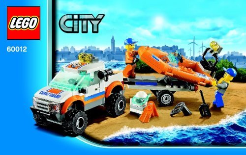 Lego 4x4 &amp; Diving Boat - 60012 (2013) - Coast Guard Platform BI 3004/52 - 60012 V29