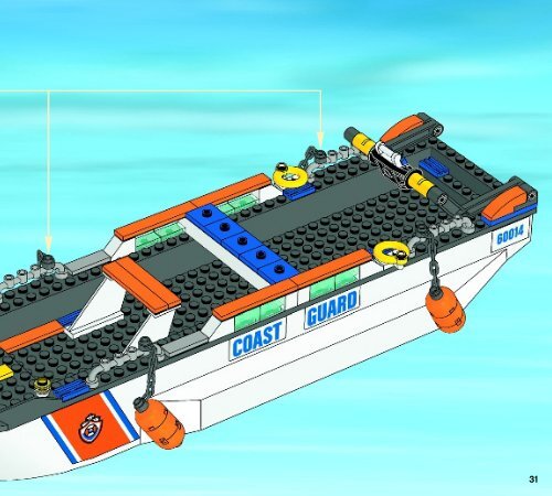 Lego Coast Guard Patrol - 60014 (2013) - Coast Guard Platform BI 3017 / 72+4 - 65/115g, 60014 V29 3/3