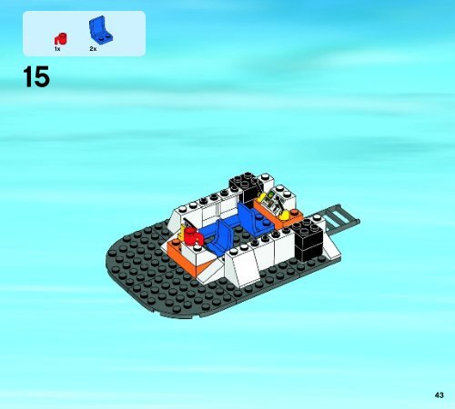 Lego Coast Guard Patrol - 60014 (2013) - Coast Guard Platform BI 3017 / 72+4 - 65/115g, 60014 V29 3/3