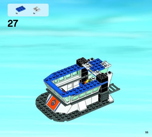 Lego Coast Guard Patrol - 60014 (2013) - Coast Guard Platform BI 3017 / 72+4 - 65/115g, 60014 V29 3/3