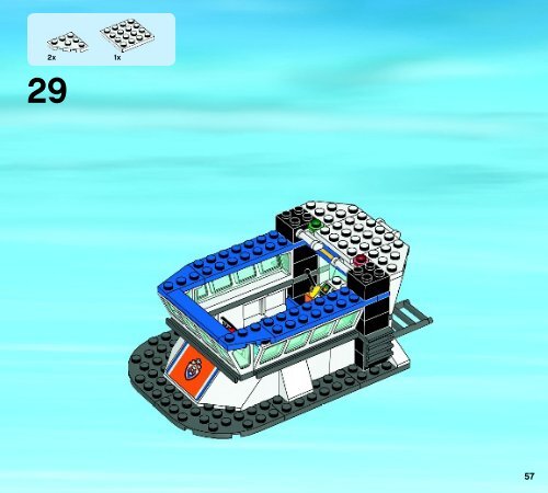 Lego Coast Guard Patrol - 60014 (2013) - Coast Guard Platform BI 3017 / 72+4 - 65/115g, 60014 V29 3/3