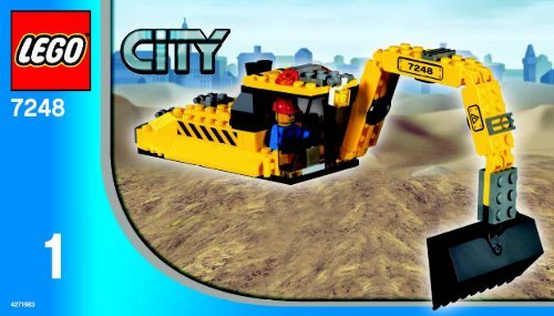 Lego Digger - 7248 (2005) - Co-Pack LEGO City Baustelle BUILDINGINSTR.,  7248 BAG 1