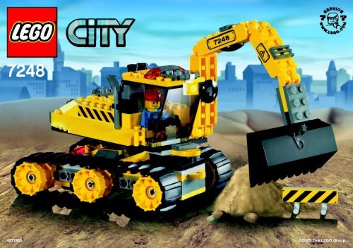 Lego Digger - 7248 (2005) - Co-Pack LEGO City Baustelle BI, 7248 IN