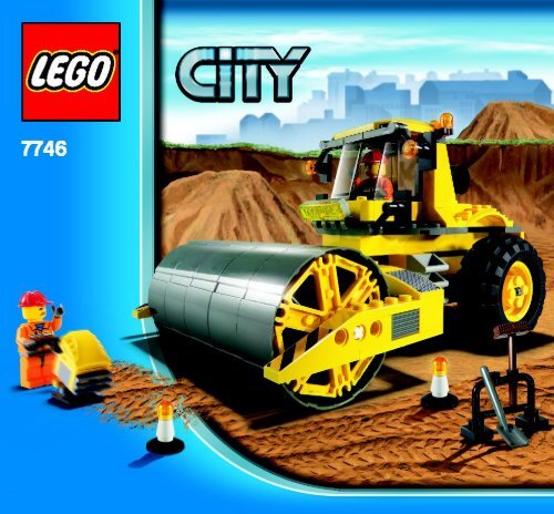 Lego Single-Drum Roller - 7746 (2009) - Crawler Crane BI 3005/48 - 7746 V. 29