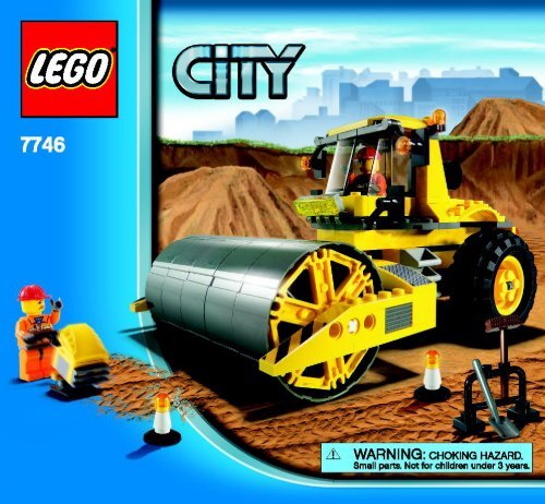 Lego Single-Drum Roller - 7746 (2009) - Crawler Crane BI 3005/48 - 7746 V. 39