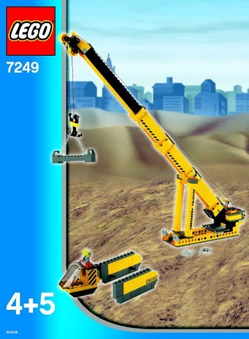 Lego XXL Mobil Crane - 7249 (2005) - Co-Pack LEGO City Baustelle BUILDING INSTR. 7249 BOX 4