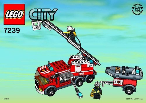 Lego Fire Value-PAck - 66195 (2007) - Fire Station &amp;amp; Base Plate BI,  7239 IN
