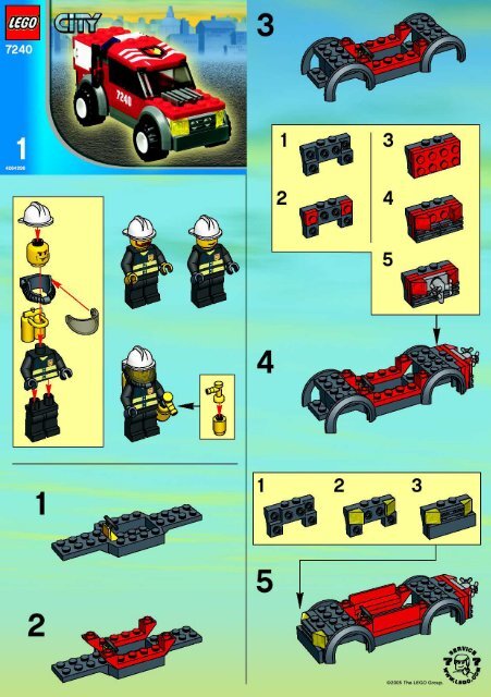 Lego City Co-Pack - 65778 (2005) - Fire Engine BI 7240/1