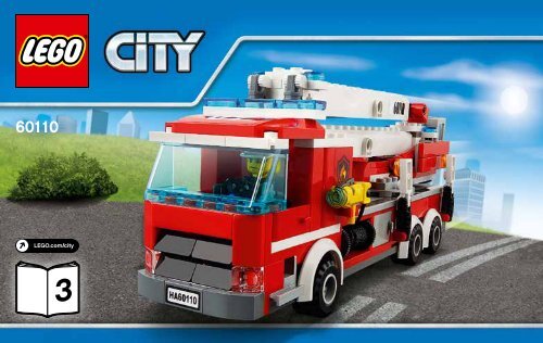 Lego Fire Station - 60110 (2016) - Fire Boat BI 3004/80+4/65+115 g,