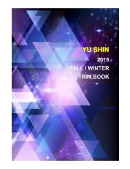 YU SHIN 2015 FALL / WINTER TRIM BOOK