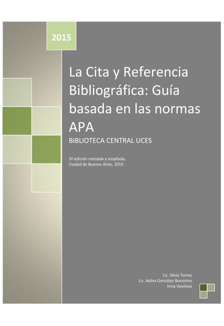 Bibliográfica Guía basada en las normas APA