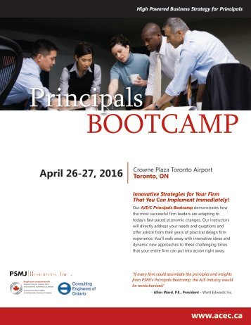 Principals BOOTCAMP