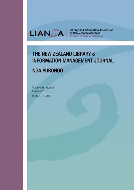 THE NEW ZEALAND LIBRARY & INFORMATION MANAGEMENT JOURNAL NGĀ PŪRONGO