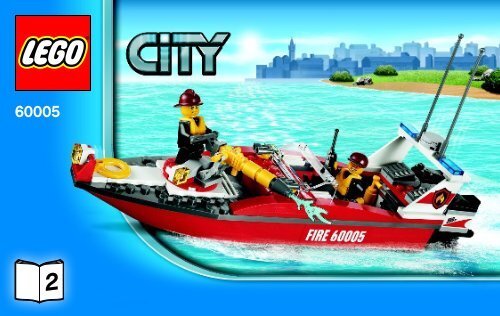 Lego Fire Boat - 60005 (2013) - Fire Boat BI 3004/52 - 60005 V29 2/2