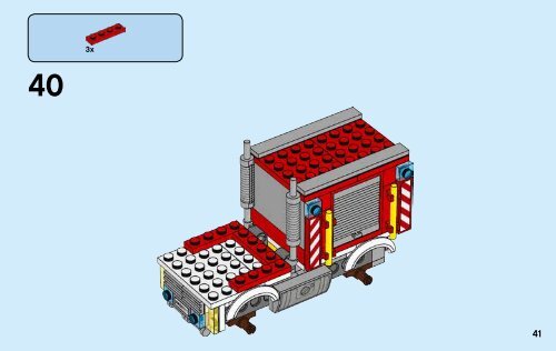 Lego Fire Utility Truck - 60111 (2016) - Fire Boat BI 3004/56 /65 g, 60111 1/2 V29