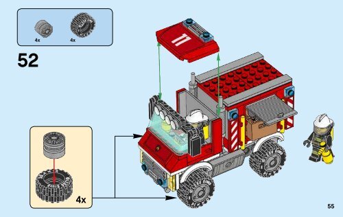 Lego Fire Utility Truck - 60111 (2016) - Fire Boat BI 3004/56 /65 g, 60111 1/2 V29