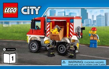 Lego Fire Utility Truck - 60111 (2016) - Fire Boat BI 3004/56 /65 g, 60111 1/2 V39