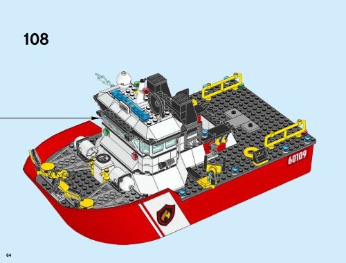 Lego Fire Boat - 60109 (2016) - Fire Boat BI 3019/72+4*,60109 3/3V29