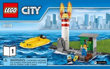 Lego Fire Boat - 60109 (2016) - Fire Boat BI 3004 60//65 g, 60109 1/3 V39