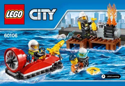 Lego Fire Starter Set - 60106 (2015) - Fire Boat BI 3001, 40/65g, 60106 V29