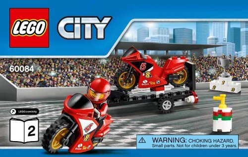 Lego Racing Bike Transporter - 60084 (2015) - Dune Buggy Trailer BI 3004/24, 60084 V39 2/2