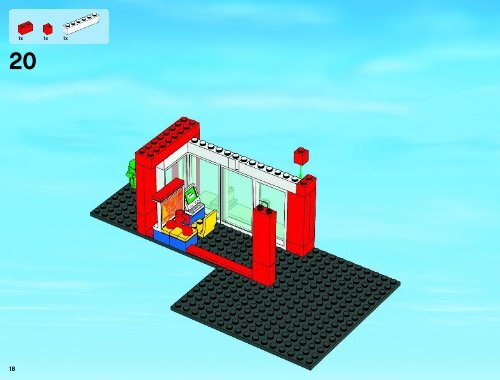 Lego Fire Station - 60004 (2013) - 4x4 Fire Truck BI 3019/64+4*- 60004 V29 4/5