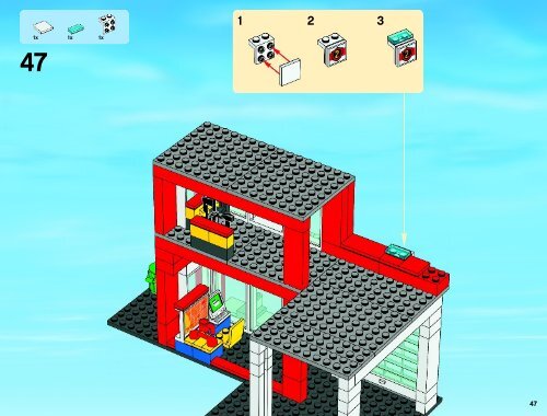 Lego Fire Station - 60004 (2013) - 4x4 Fire Truck BI 3019/64+4*- 60004 V29 4/5