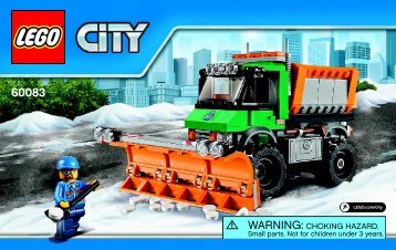 Lego Snowplow Truck - 60083 (2014) - Dune Buggy Trailer BI 3004/80+4-60083 V39