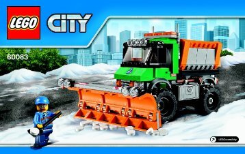 Lego Snowplow Truck - 60083 (2014) - Dune Buggy Trailer BI 3004/80+4-60083 V29