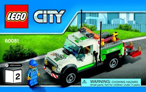 Lego Pickup Tow Truck 60081 2015 Race Car BI 3004 64 4 60081 V39 2
