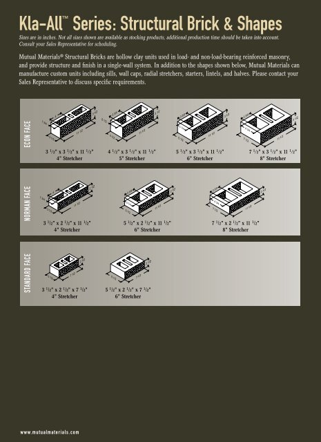 Kla-All™ Hollow-Core Units Technical Da - Brick and Stone ...