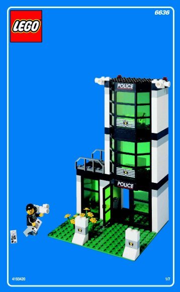 Lego POLICE HEADQUARTER - 6636 (2002) - Super Pack BI 6636 HOVEDBYGNING 1/7