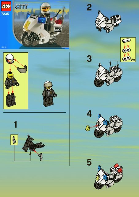 Lego CITY Police - 66363 (2010) - Super Pack BUILDING INSTR  006 - 7235 IN