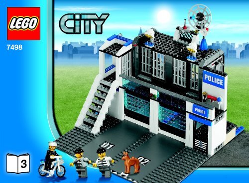 Lego Police Station - 7498 (2010) - Police Minifigure Collection BI  3006/80+4-7498 3/4