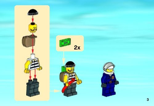 Lego CITY Police Value Pack - 66492 (2014) - City Police 2 BI 3001/20 -60041 V29