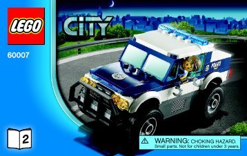Lego High Speed Chase - 60007 (2012) - Police Dog Van BI 3004/48 - 60007 V39 2/3