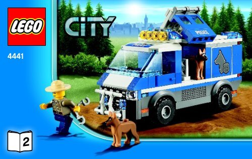 Lego Police Dog Van - 4441 (2011) - Police Dog Van BI 3004 60/ - 4441 V29 2/2