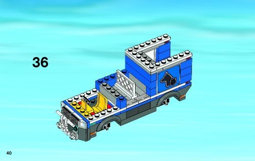 Lego Police Dog Van - 4441 (2011) - Police Dog Van BI 3004 60/ - 4441 V29 2/2