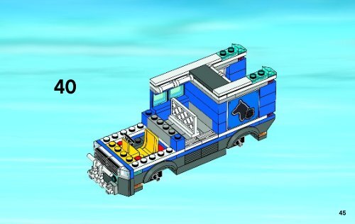Lego Police Dog Van - 4441 (2011) - Police Dog Van BI 3004 60/ - 4441 V29 2/2