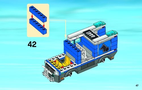 Lego Police Dog Van - 4441 (2011) - Police Dog Van BI 3004 60/ - 4441 V29 2/2