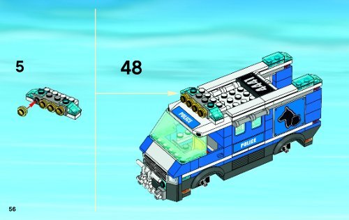 Lego Police Dog Van - 4441 (2011) - Police Dog Van BI 3004 60/ - 4441 V29 2/2