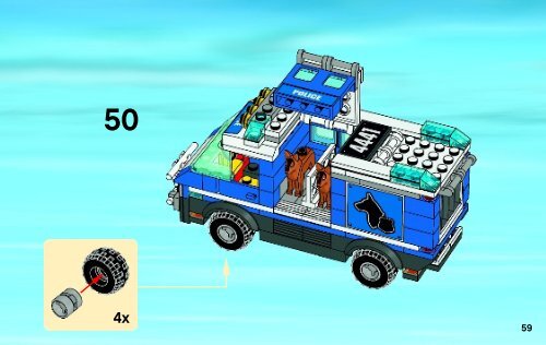 Lego Police Dog Van - 4441 (2011) - Police Dog Van BI 3004 60/ - 4441 V29 2/2