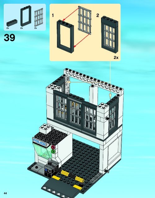 Lego Police Station - 60047 (2014) - Police Patrol BI 3016/72+4  60047 5/6 V29