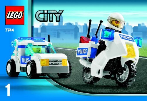 Lego CITY Police - 66257 (2008) - Super Pack BUILD INSTR 3001, 7744 1/4