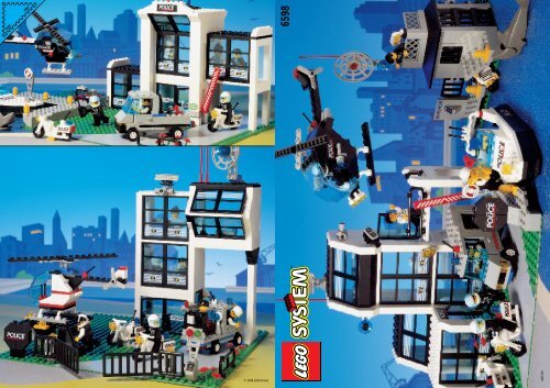 Lego POLICE STATION - 6598 (1996) - City Tri-Pack BUILDING INSTR. 6598 IN