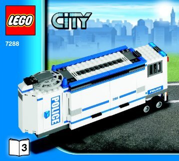 Lego Mobile Police Unit - 7288 (2010) - Police Minifigure Collection BI 3017 / 60 - 65g, 7288 V29 3/3