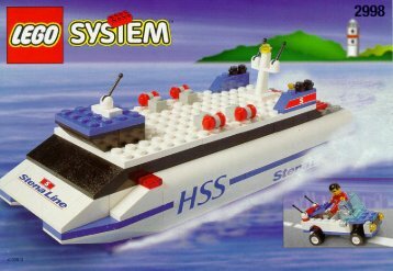 Lego STENA LINE CATAMARAN - 2998 (1998) - P&O STENAFÃRGE BUILDING INSTR. FOR 2998